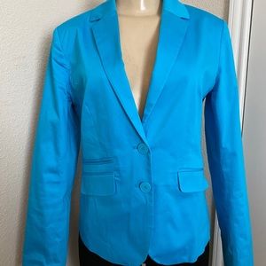 New York & company women jacket blue size 6 small